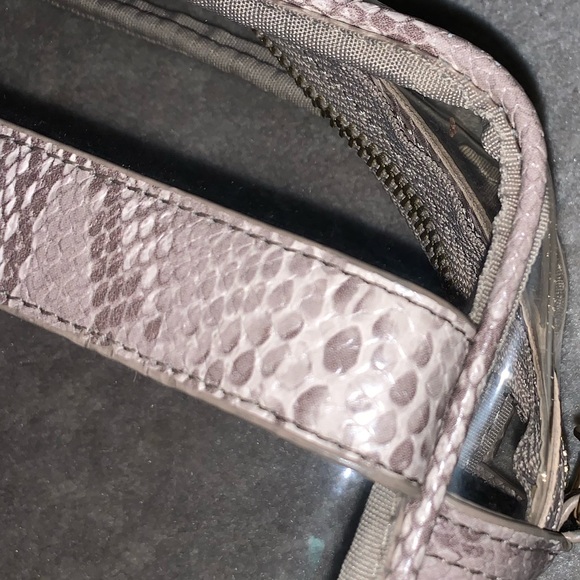 Boutique clear stadium sports venue purse crossbody faux animal print tassel - Picture 2 of 11